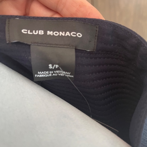 Club Monaco Navy Square neck Dolman Top S - Picture 5 of 8